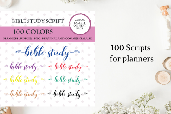 100 Bible Study Font Clipart: Infusing Faith Planning with Vibrant Creativity