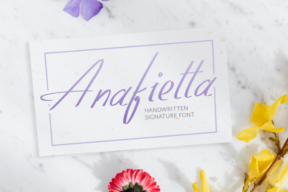 Anafietta: Sweet Handwritten Font with Calligraphic Grace