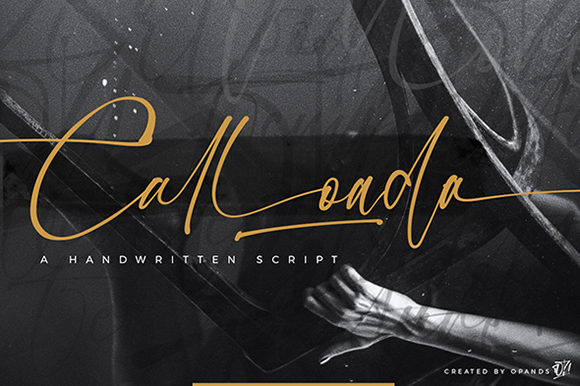 Calloada: A Handwritten Font That Brings Personality to Everyday Projects