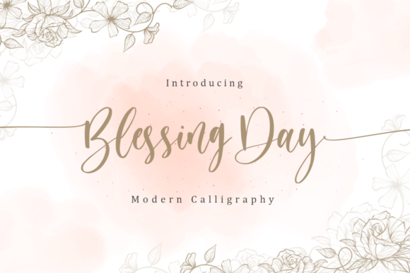 Discover the Charm of Blessing Day: A Handwritten Font That Transforms Design
