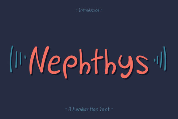 Discovering Nephthys: The Handwritten Font That Transforms Ordinary Words Into Art