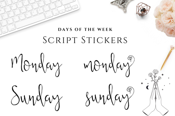 How Handdrawn Days of the Week Stickers Bring Personality and Purpose to Your Planner