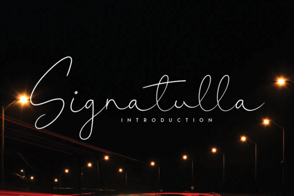Signatulla: A Flowing Handwritten Font with Timeless Charm